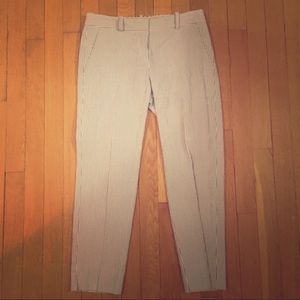 NWT Theory Ibbey C Crop Pants in Seersucker Sz 2
